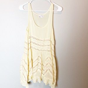 NWT Free People Intimately Cream Trapeze Dress XS